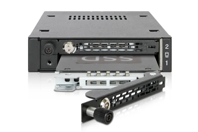 ICY DOCK ToughArmor 2x 2.5&quot; to 1x 3.5&quot; bay mobile rack SAS/SATA metal