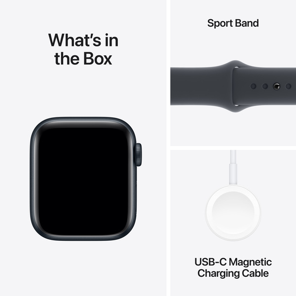 APPLE Watch SE GPS + Cellular 40mm Midnight Aluminium Case with Midnight Sport Band - M/L