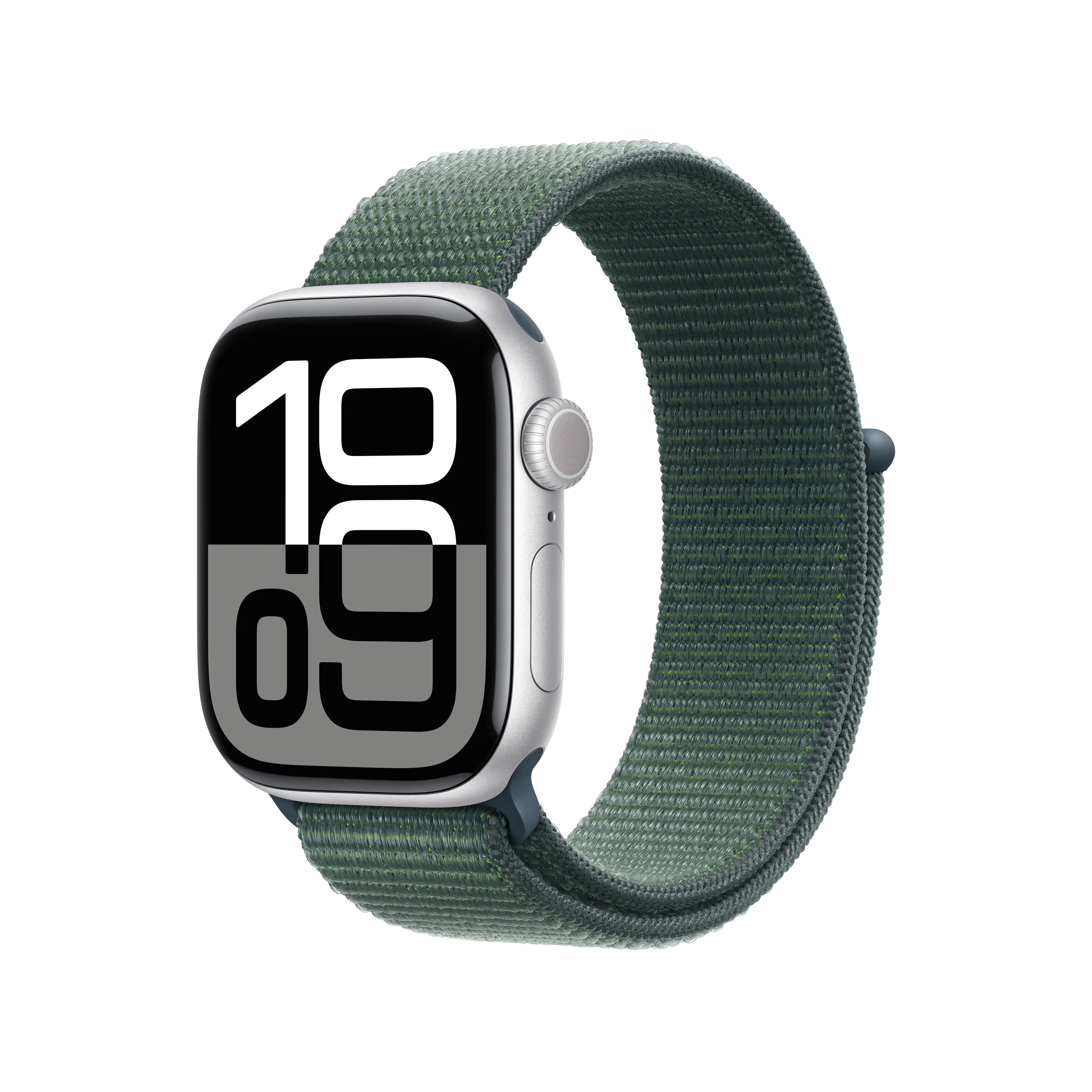 Apple Watch 42 mm Sport Loop -ranneke, Lammen­vihreä