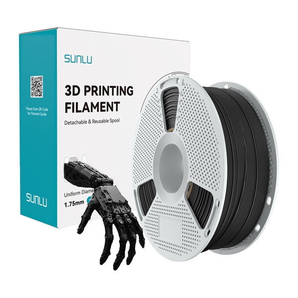 SUNLU PA Easy B Nylon 1.75 mm, 1 kg 3D-skrivarfilament, svart
