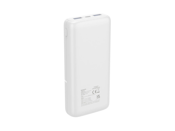 Deltaco 2x USB-A, 1x USB-C - powerbank, 20000mAh