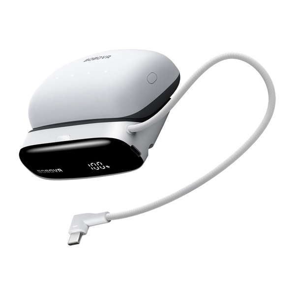 BOBOVR PD100 Combo 2-in-1 Charging Dock and 10,000 milliampere-hour Power Bank, White