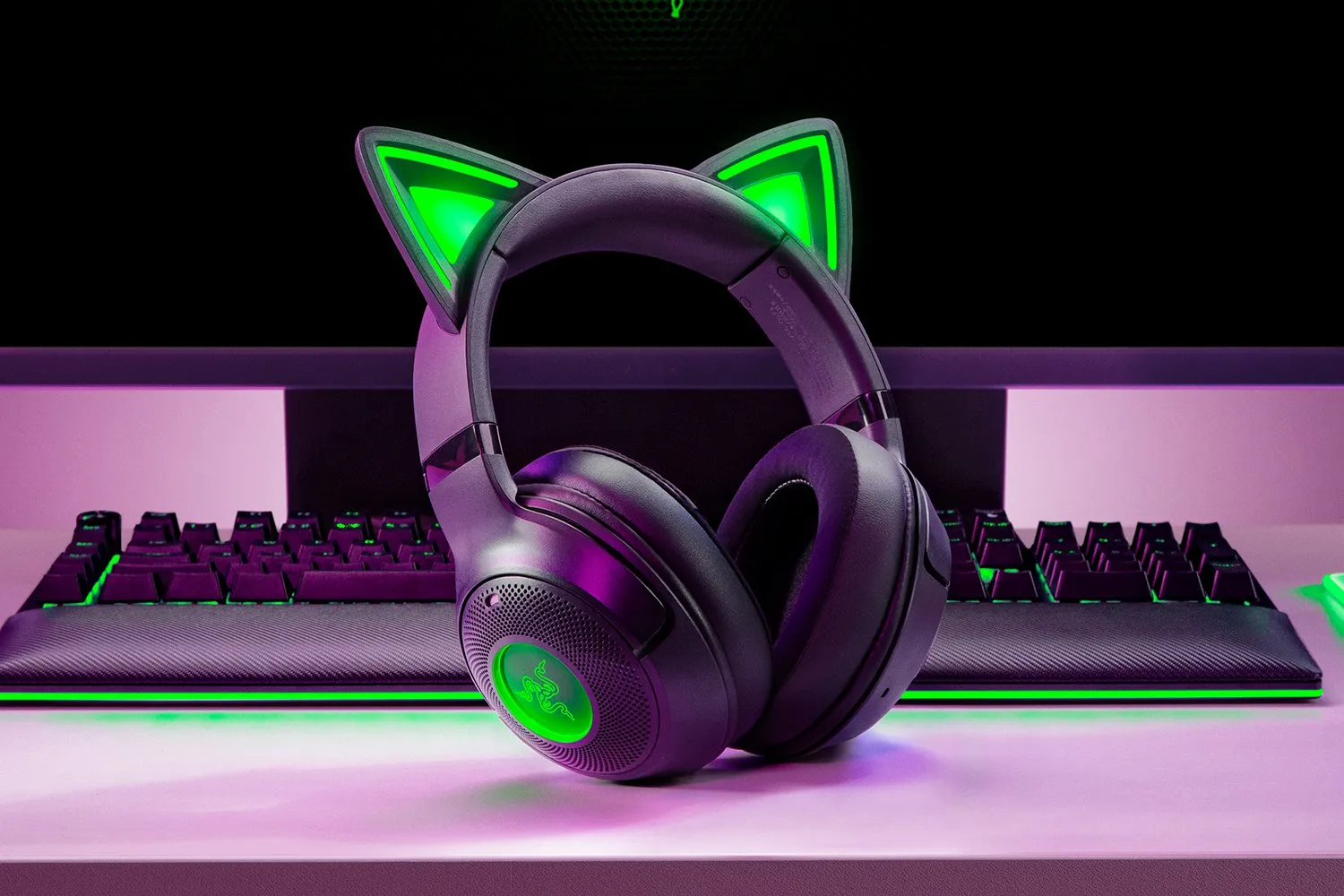 Razer Kraken Kitty V2 BT -langaton pelikuulokemikrofoni, musta