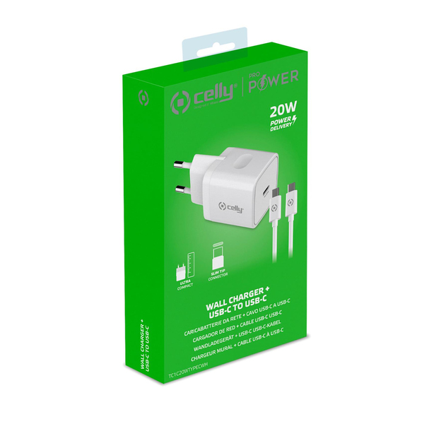 Celly USB-C PD 20W USB -laturi