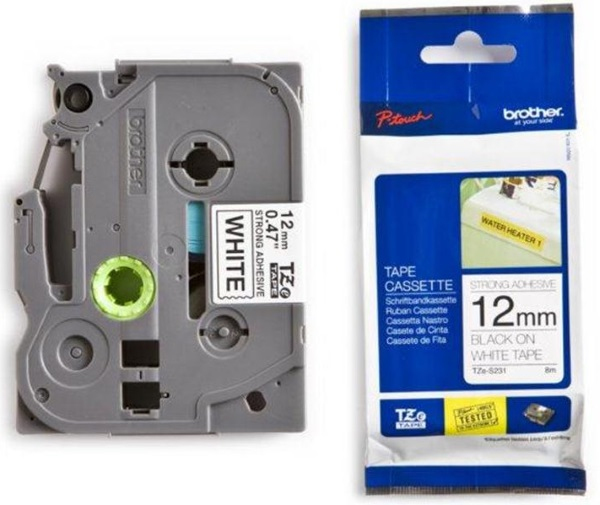 BROTHER TZE231 tape black/white 12mm 8m