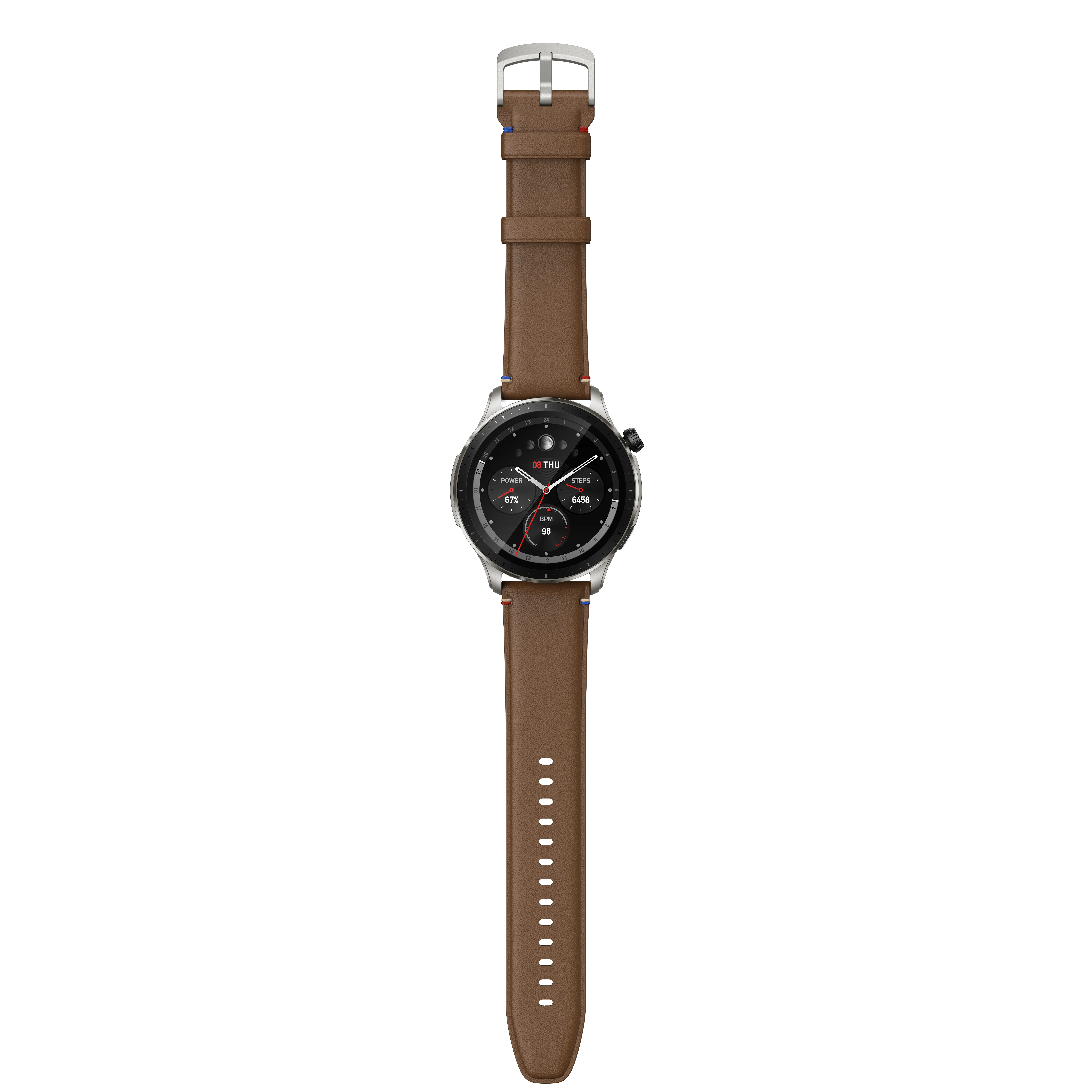 Amazfit GTR 4 - smartwatch, Vintage Brown Leather