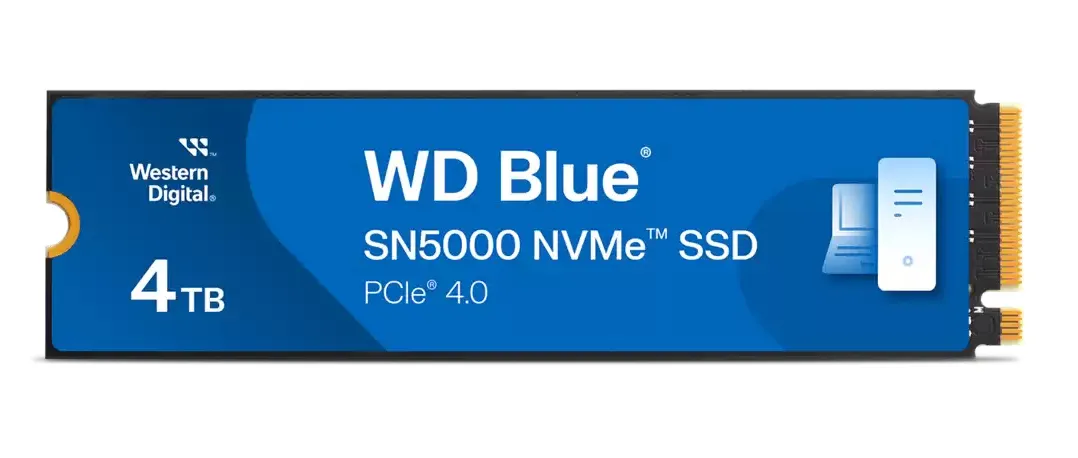 WD Blue SN5000 4 TB, PCIe 4.0, M.2 - SSD