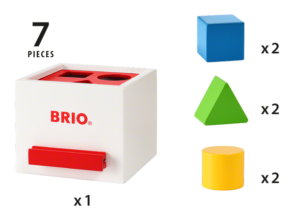 Brio Palikkalaatikko, valkoinen 30250, 7 osaa