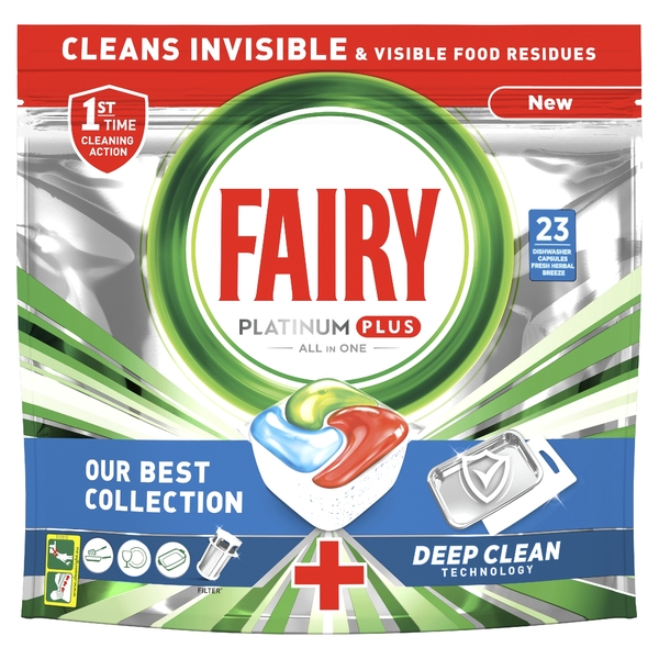 Fairy Platinumplus Deep Clean 23 Tablets -Dishwasher Tablets