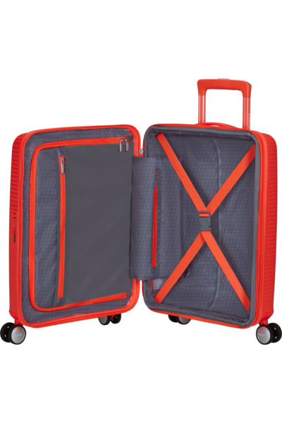 American Tourister Soundbox Spinner 55 cm Luggage, Neon Orange