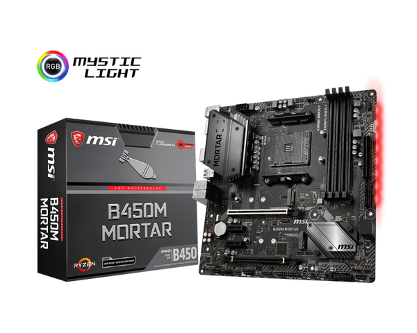 MSI B450M Mortar mATX-emolevy