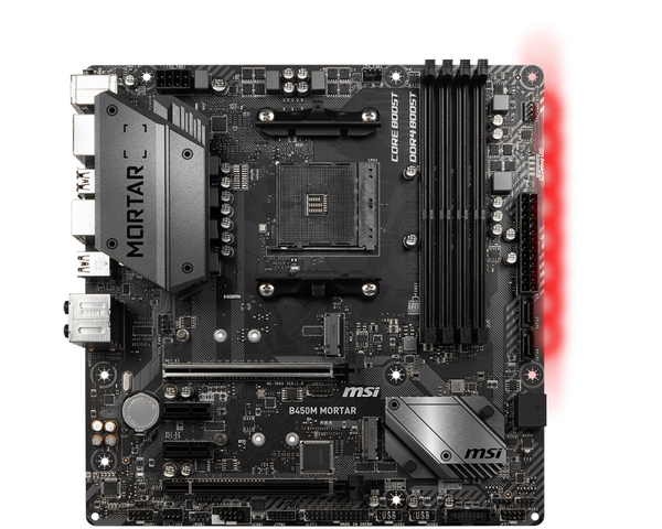 MSI B450M Mortar mATX-emolevy