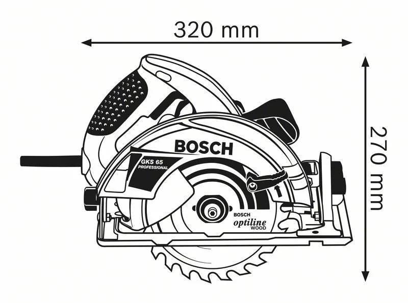 Bosch Circular Saw  GKS 65 blue
