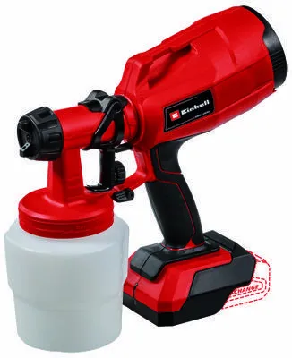 Einhell Cordless paint spray system TC-SY 18/60 Li-Solo, spray gun (red/black, without battery and charger)