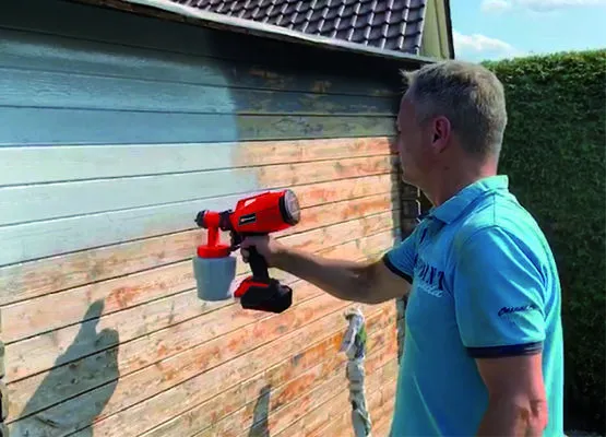 Einhell Cordless paint spray system TC-SY 18/60 Li-Solo, spray gun (red/black, without battery and charger)