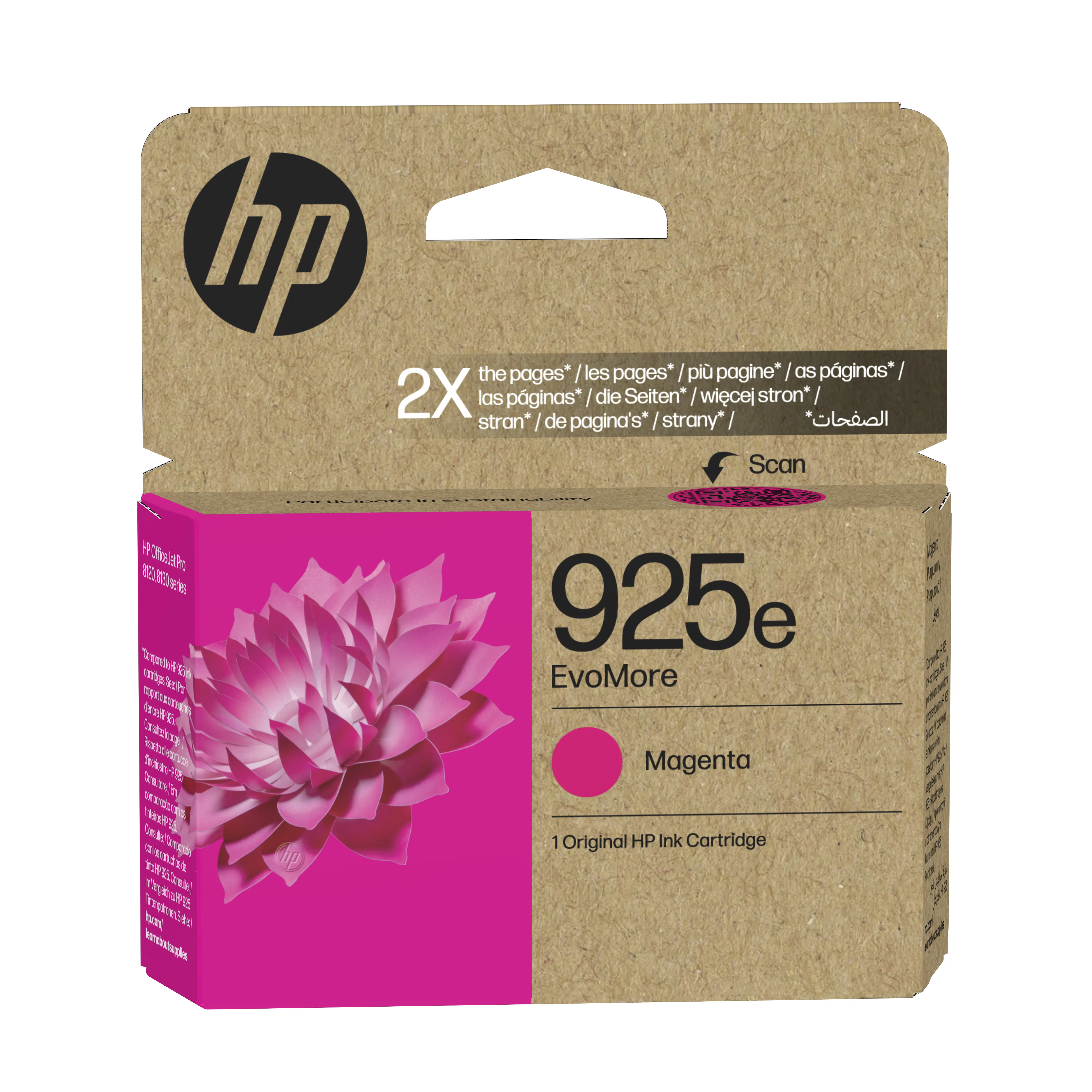 HP 925e EvoMore -mustekasetti, 9 ml, magenta
