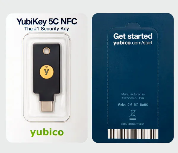 Yubico YubiKey 5C NFC USB-C Two-Factor - security key