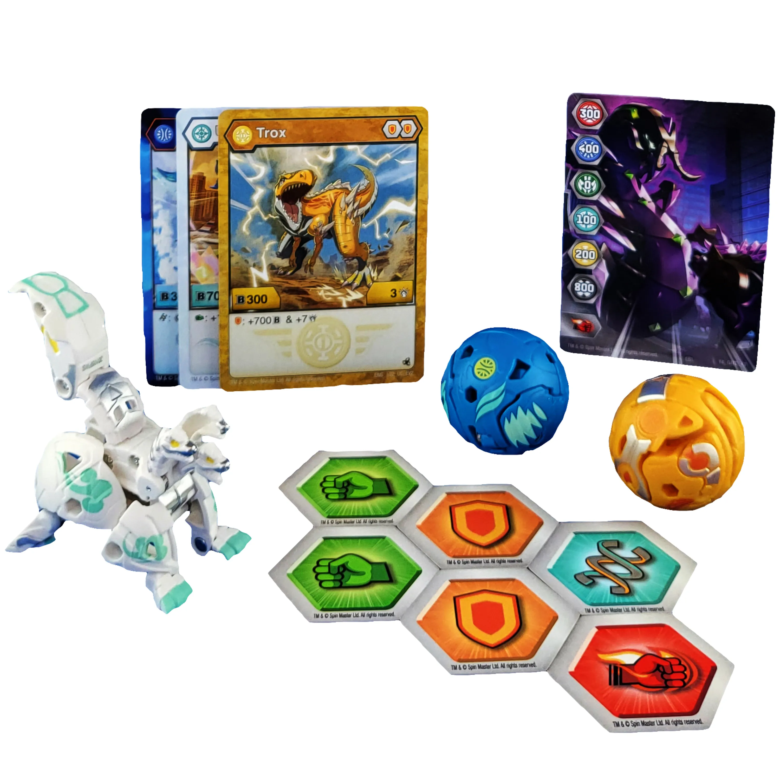 Spin Master Bakugan Evolutions Starter Pack with 3 Bakugan Skill Game (Ultra Haos Howlkor, Basic Aurelus Trox, Basic Aquos Pegatrix)