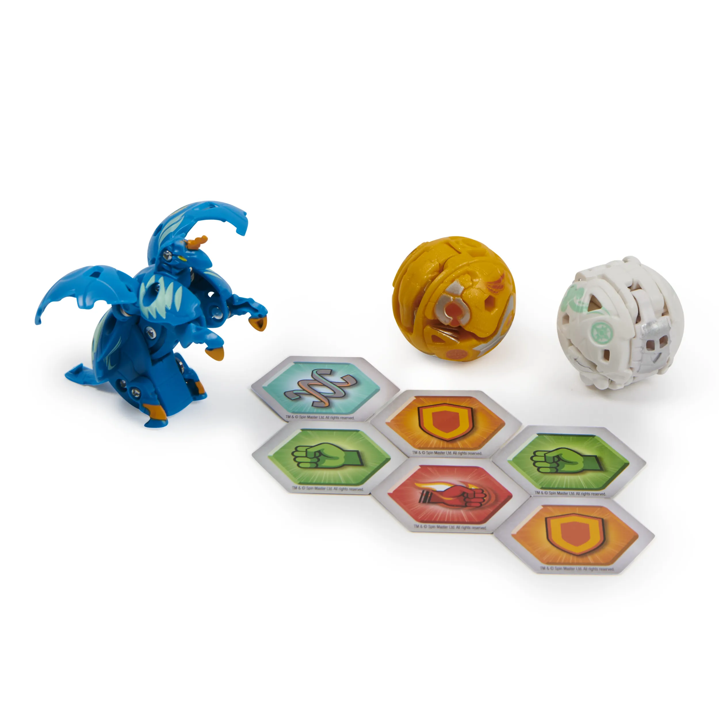 Spin Master Bakugan Evolutions Starter Pack with 3 Bakugan Skill Game (Ultra Haos Howlkor, Basic Aurelus Trox, Basic Aquos Pegatrix)