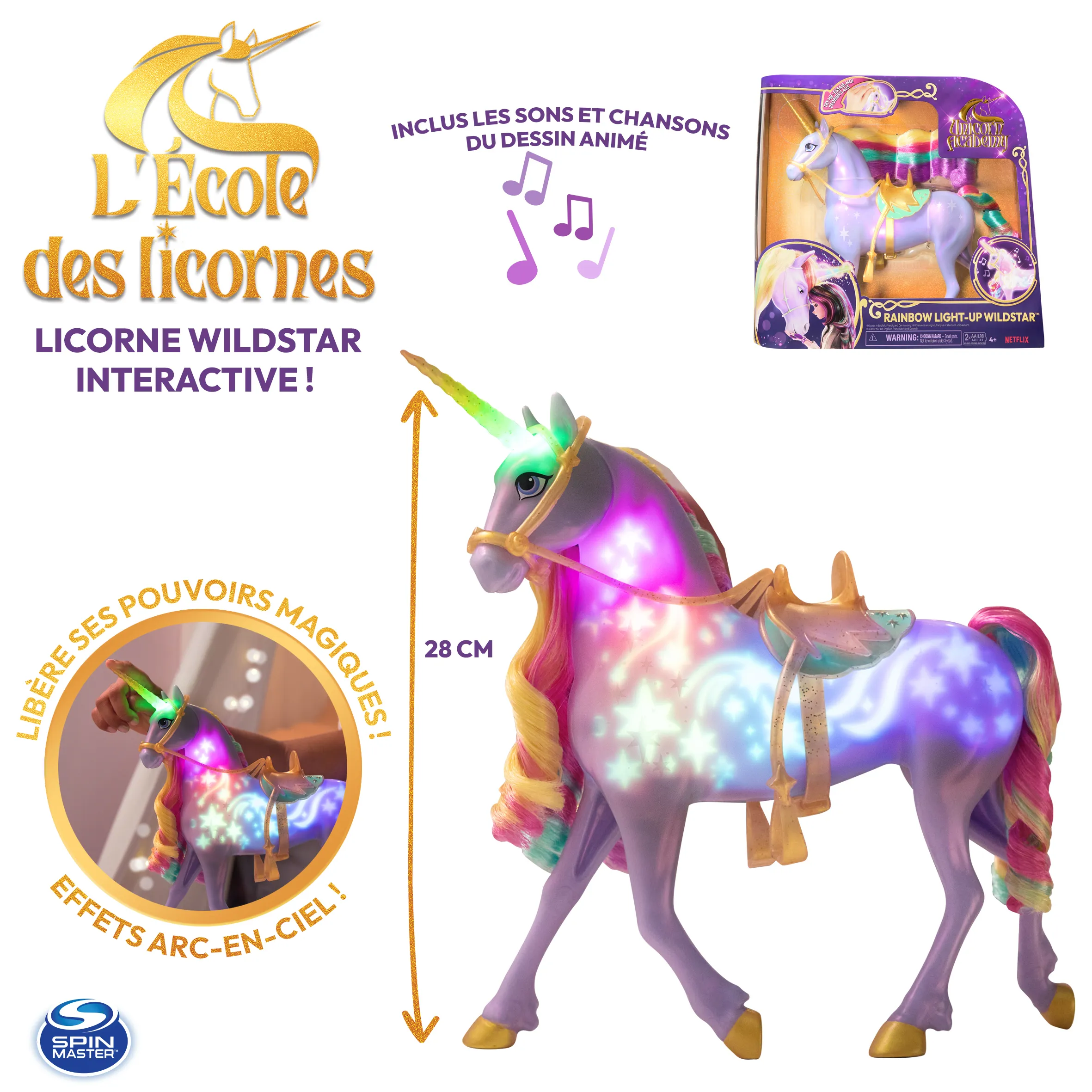 Spin Master Unicorn Academy - Light Magic Wildstar, toy figure