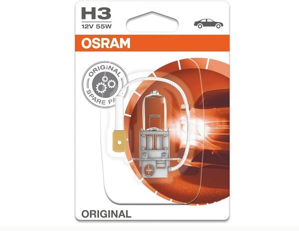 OSRAM Original Line H3 12 V 55 W PK22S Halogen Bulb
