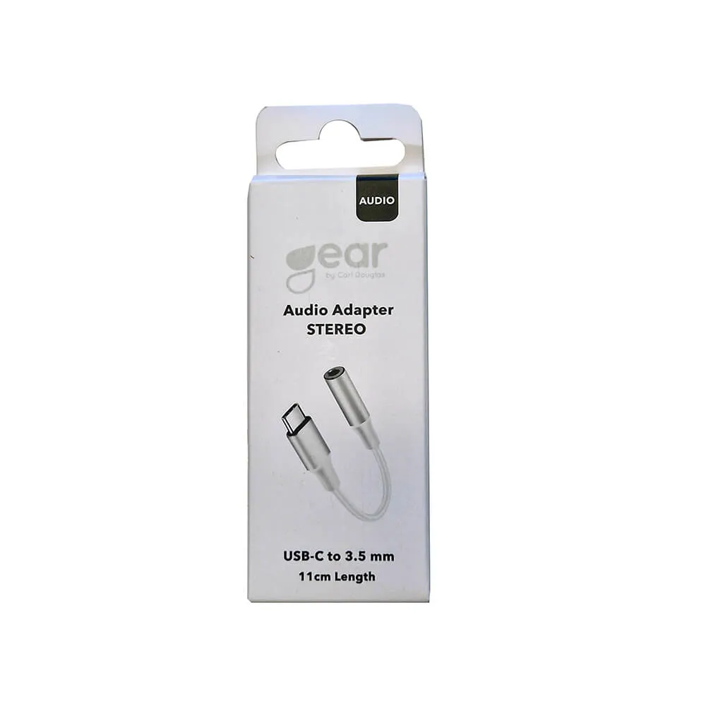 GEAR 665131 USB-C to 3.5 mm audio cable, White
