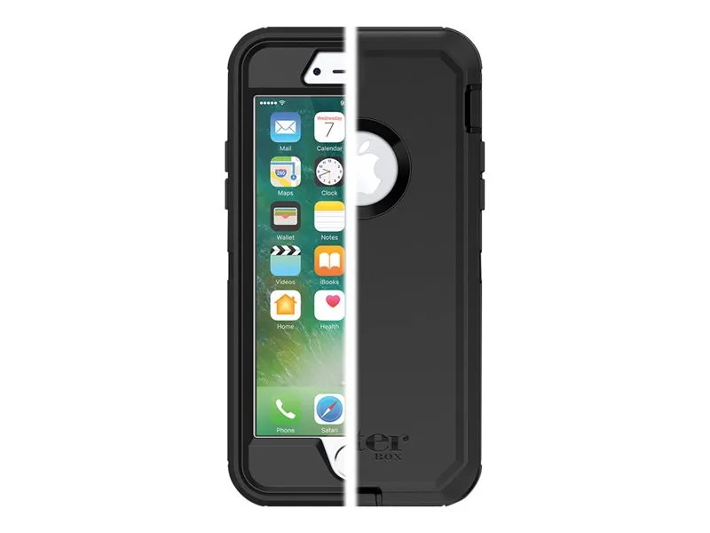 OtterBox Defender Series Apple iPhone 7 - ProPack &quot;Each&quot; - suojakotelo matkapuhelimelle - rugged - polykarbonaatti, synteettinen kumi - musta malleihin Apple iP