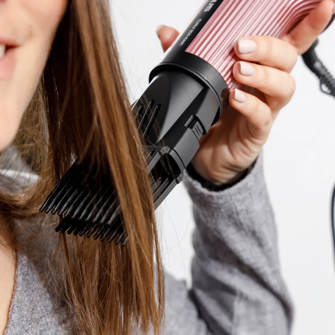 Taurus Curly 800 Ionic 800 W h&aring;rtork, rosa
