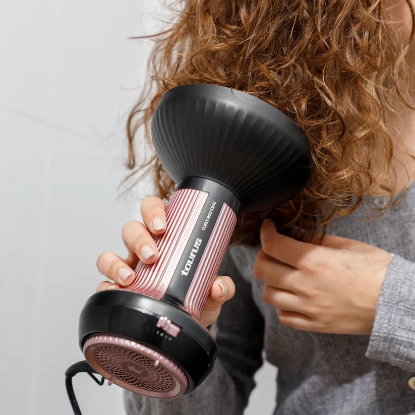 Taurus Curly 800 Ionic 800 W h&aring;rtork, rosa