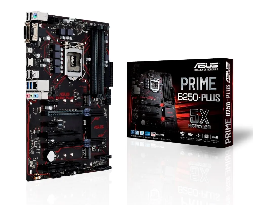 Asus PRIME B250-PLUS, ATX motherboard