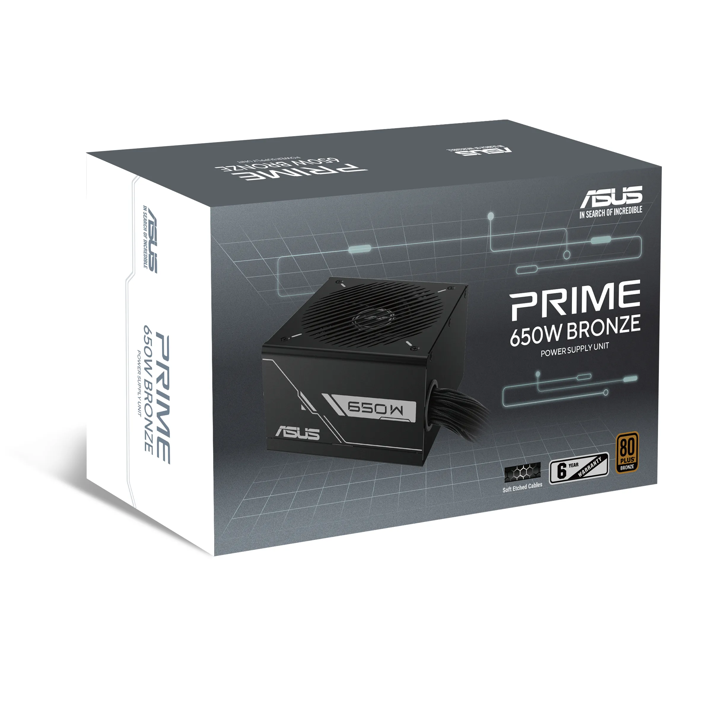 ASUS Prime 650B-BLACK 650W - PSU, 80 Plus Bronze