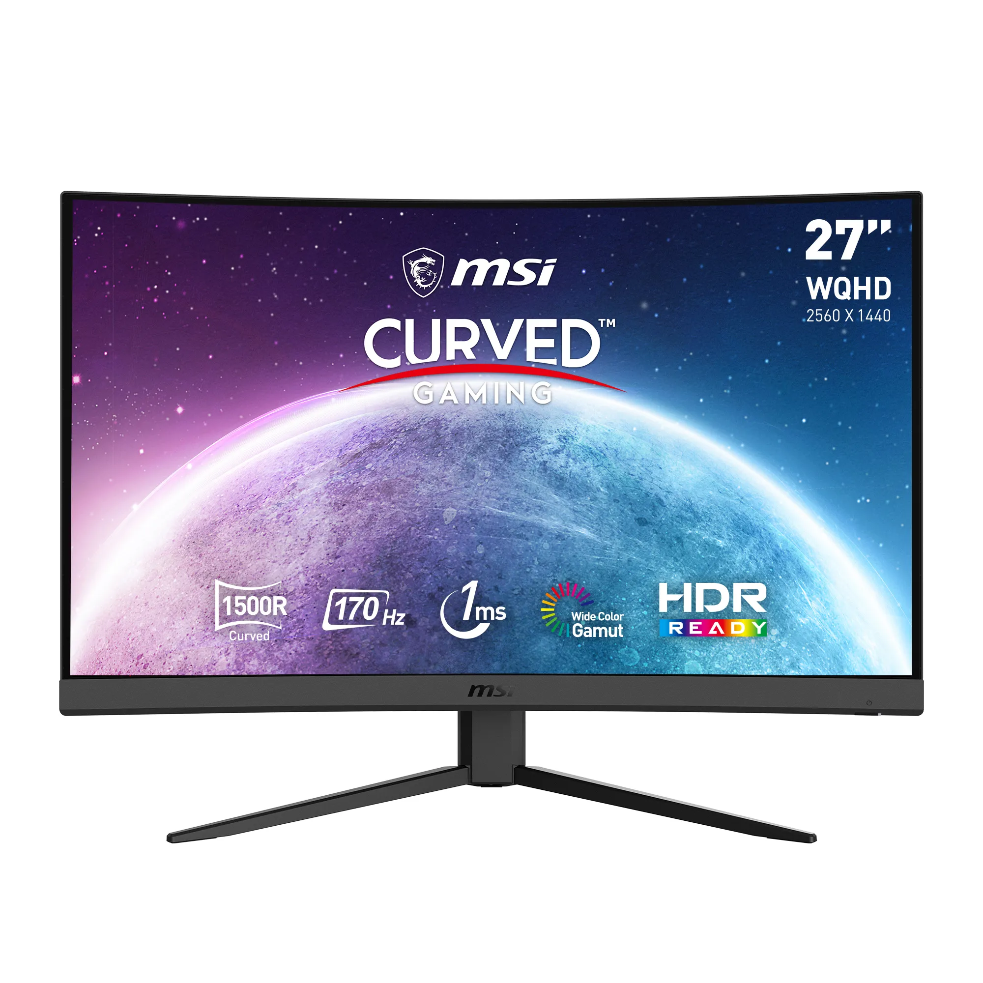 MSI 27" Optix G27CQ4DE E2 QHD, VA - curved gaming monitor