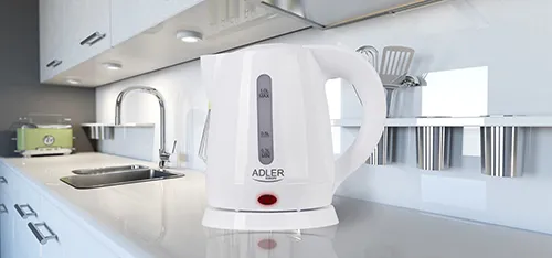 Adler AD 1272 kettle, 1.0L, 1600W, Hazelnut/White
