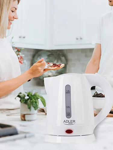 Adler AD 1272 kettle, 1.0L, 1600W, Hazelnut/White