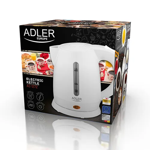 Adler AD 1272 vattenkokare, 1,0 l, 1600 W, Hazelnut/vit
