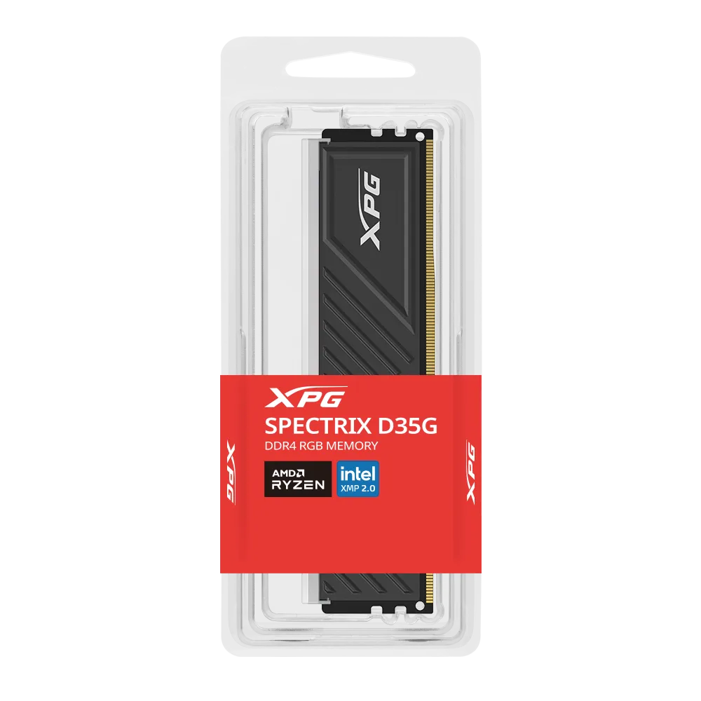 ADATA DDR4 - 16GB - 3600 - CL - 18 , Single RAM (black, AX4U360016G18I-SBKD35G, XPG Spectrix D35G, INTEL XMP)