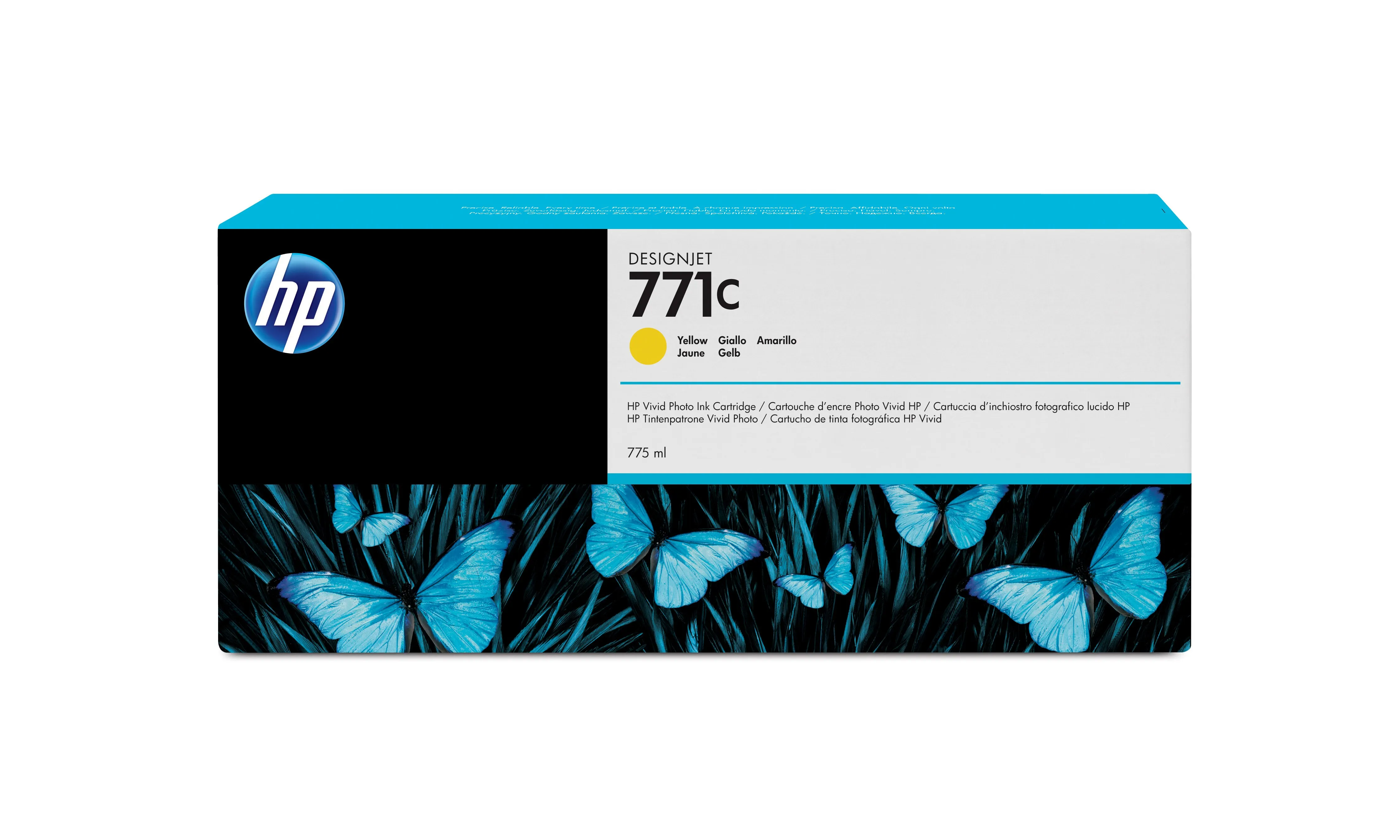 HP 771C - 775 ml - keltainen - alkuper&auml;inen - mustepatruuna malleihin DesignJet Z6200