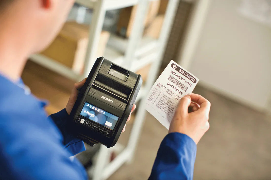 BROTHER DIRECT THERMAL RECEIPT ROLL 76 MM WIDE, 42 METER LENGTH