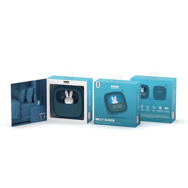 MOB Billy Clock - alarm clock, dark blue