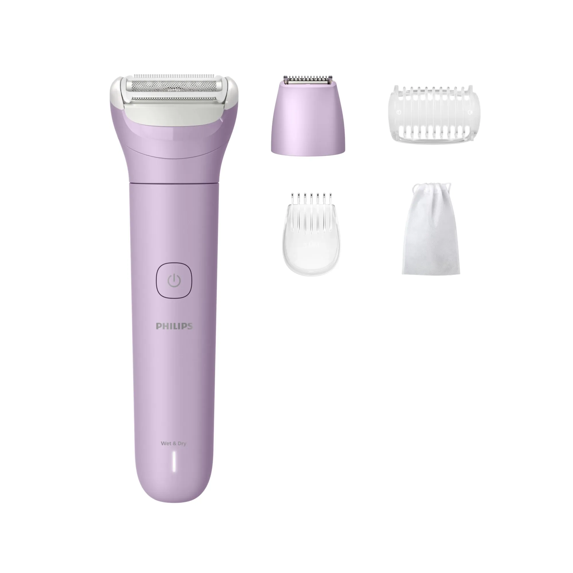 Philips Lady Shaver Series 6000 BRL138/00 Wet&amp;Dry -ihokarvanpoistaja, liila