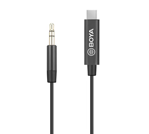 Boya USB-C – 3.5mm - adapter, Black