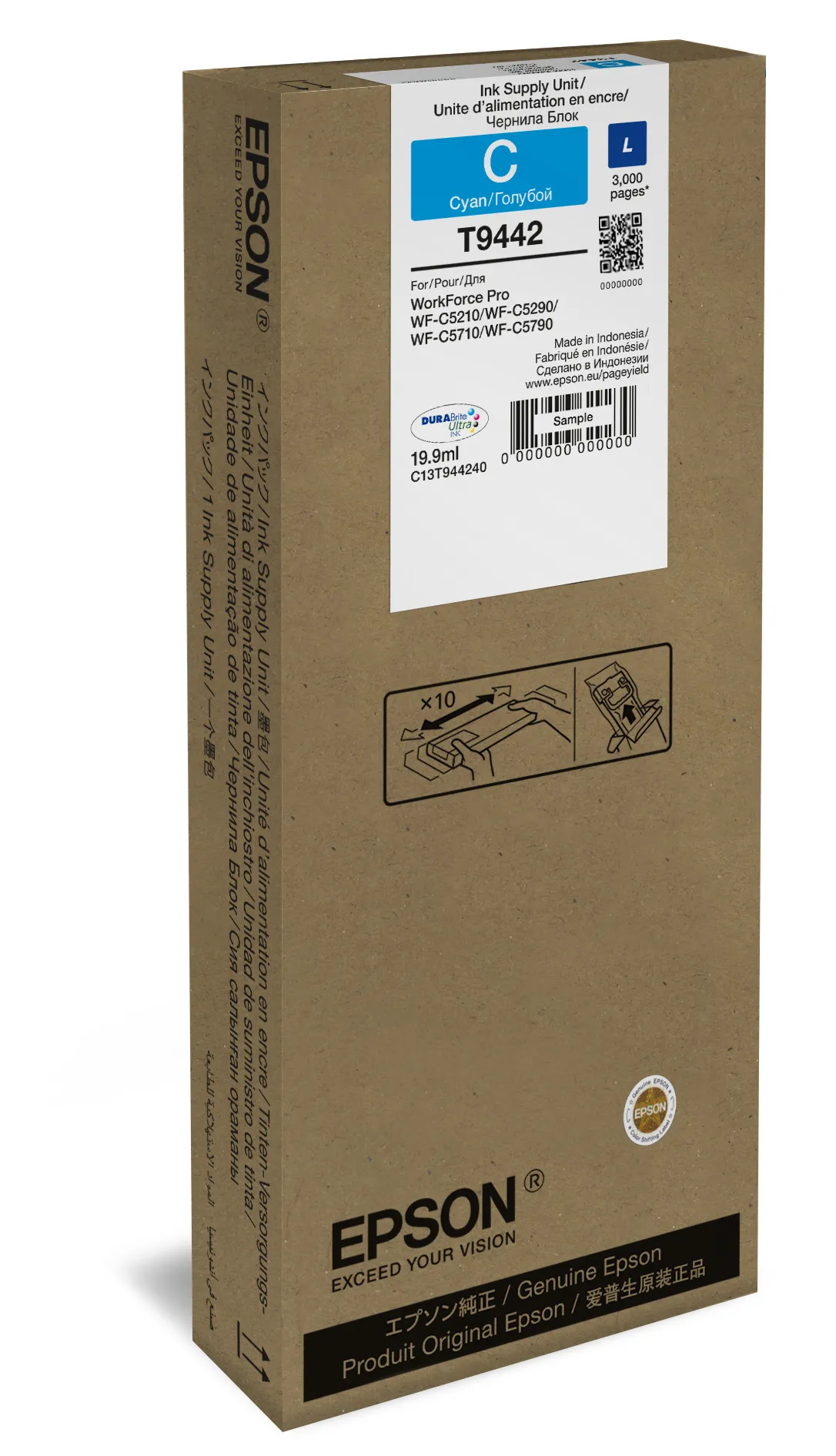 EPSON T94 L-mustekasetti, 19.9 ml, cyan