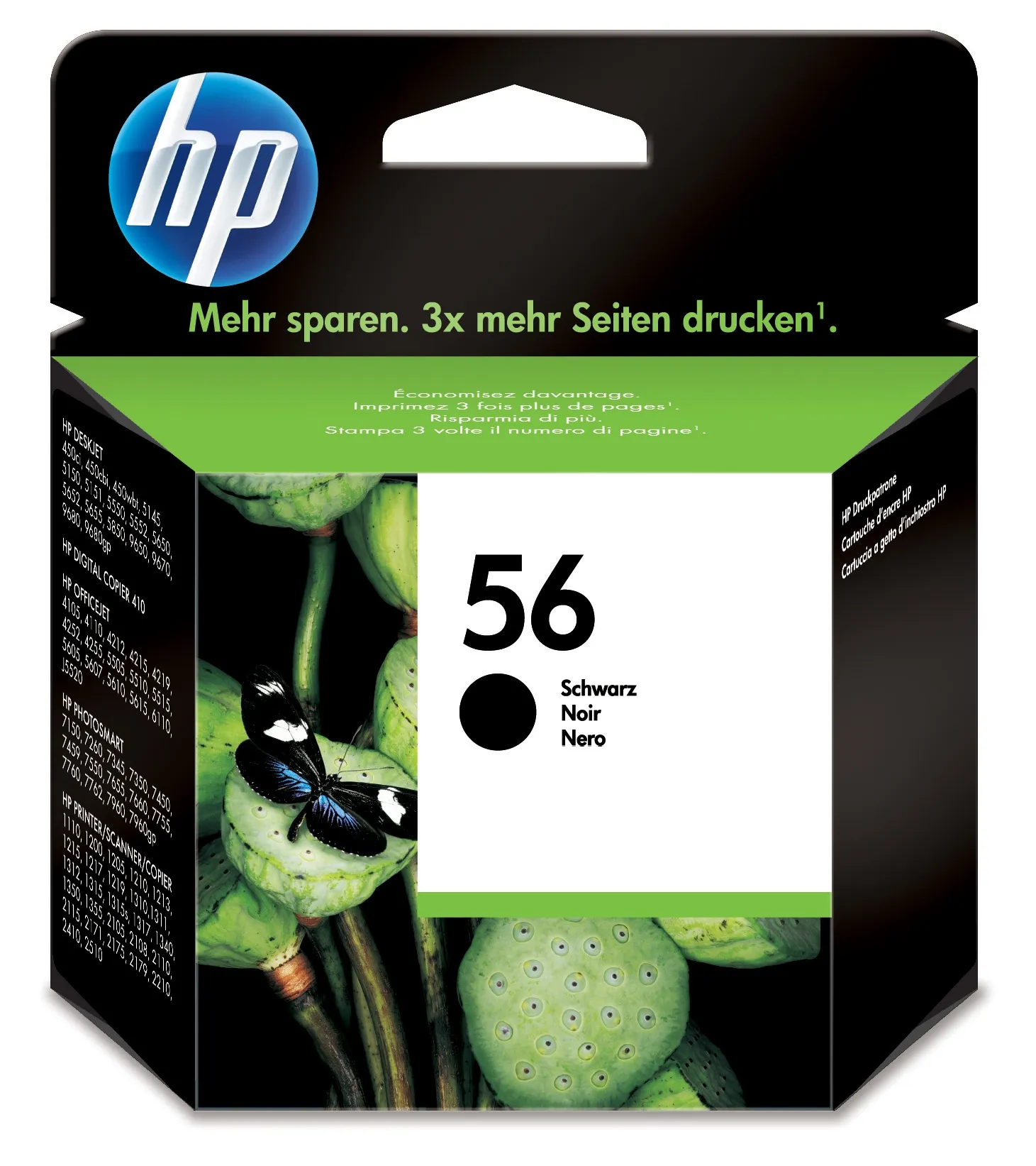 HP 56 -mustekasetti, 19 ml, musta