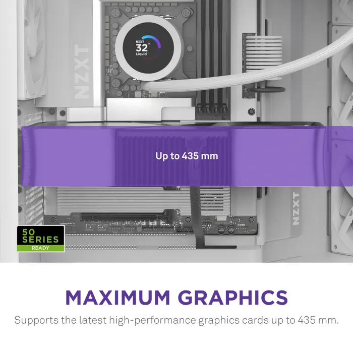 NZXT H9 Flow - Mid Tower case, window, White