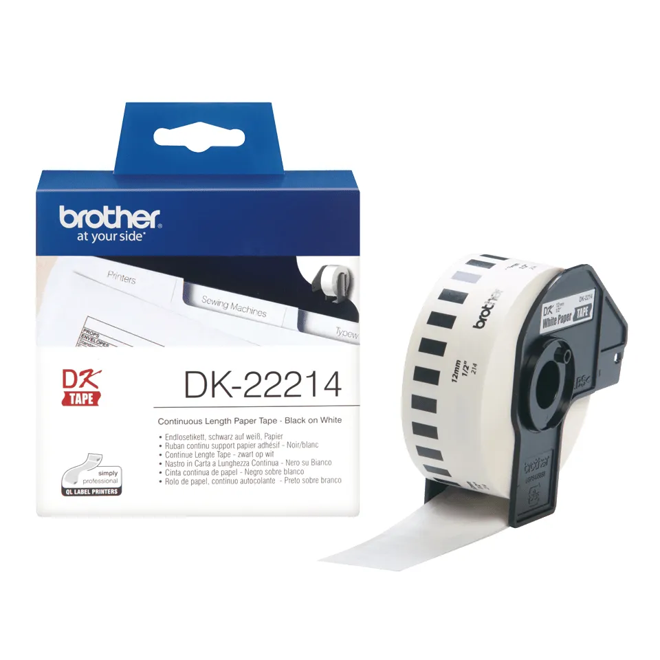 BROTHER DK22214 rullatarra , 12mm x 30,5m