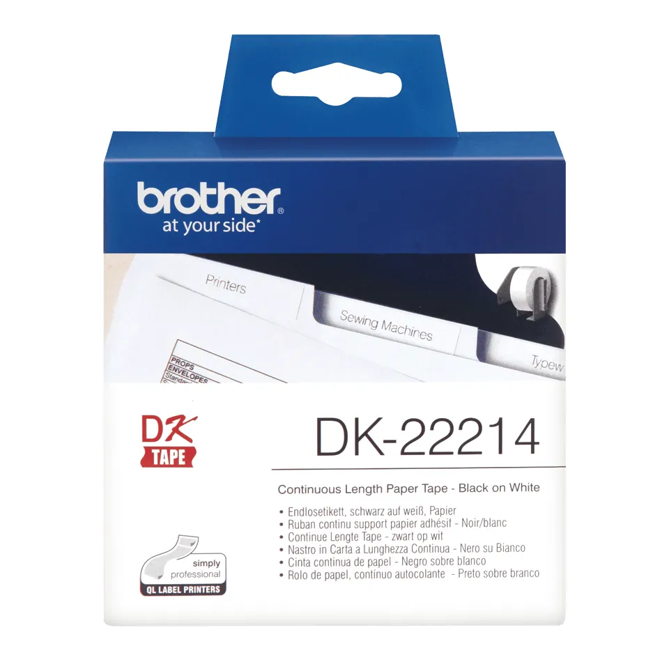 BROTHER DK22214 rullatarra , 12mm x 30,5m