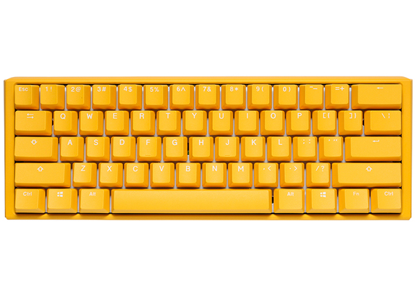 Ducky One 3 Yellow Ducky Mini 60% Cherry Silver -pelin&auml;pp&auml;imist&ouml;