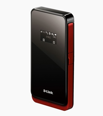 D-Link portabel tr&aring;dl&ouml;s 3G router, WLAN, microSIM-kortplats, svart/r