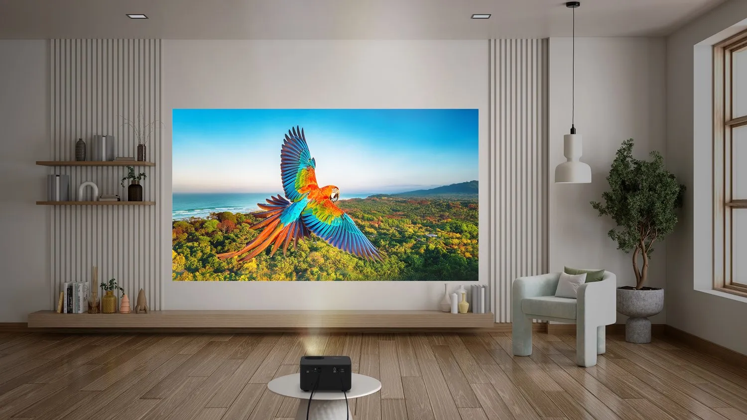 Optoma Photon Life PK32 DLP 4K UHD 1100 ANSI lm LED-projektor, svart