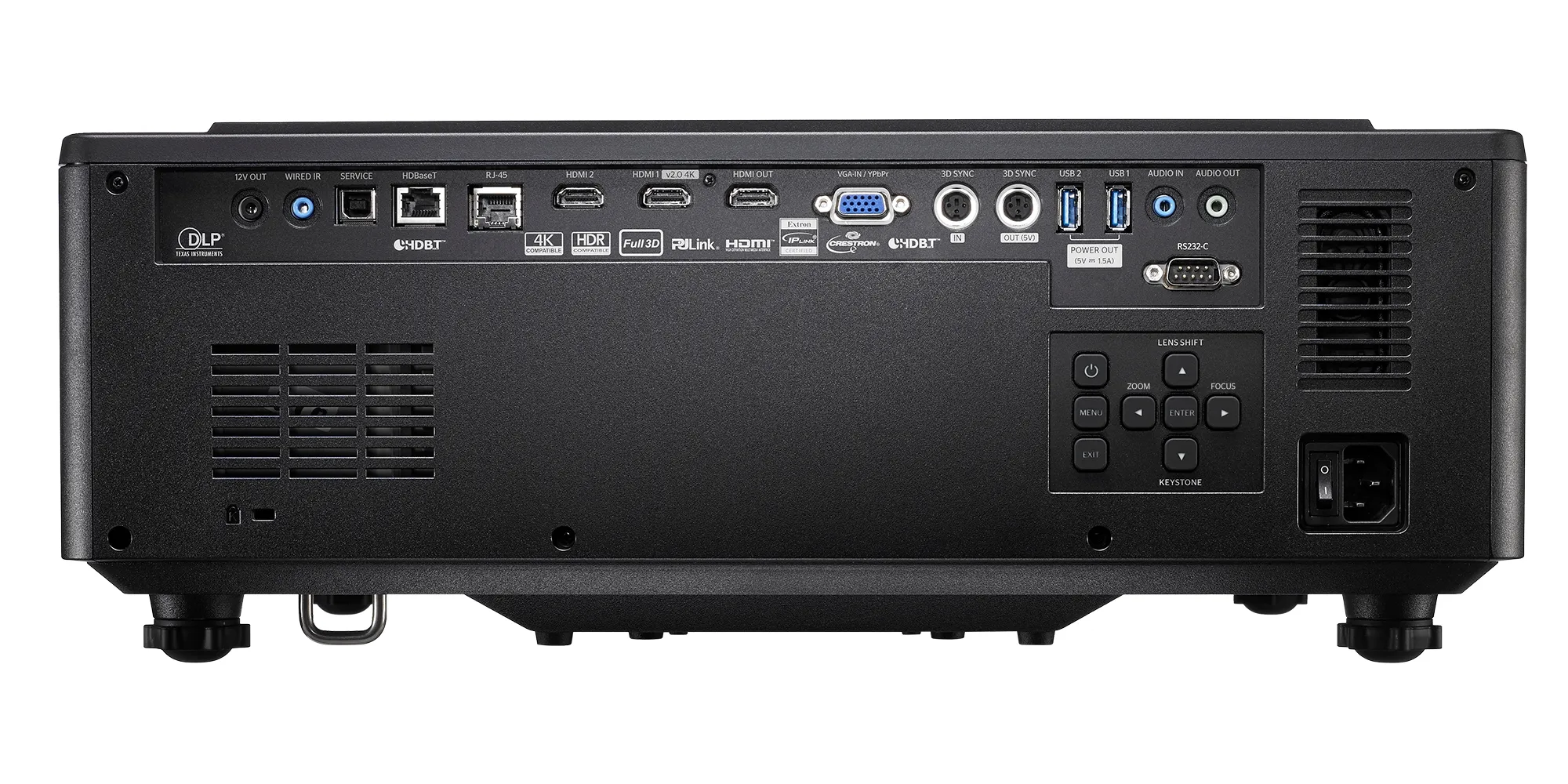 Optoma ZU720TST Short Throw DLP WUXGA 7000 ANSI lm Laser Projector, Black